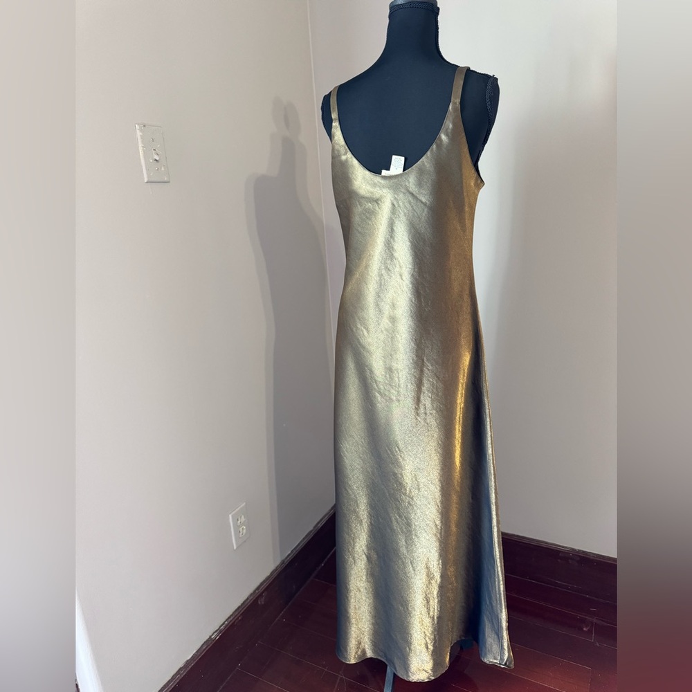 Lustrous Gold Maxi Dress - Picture 2 of 8